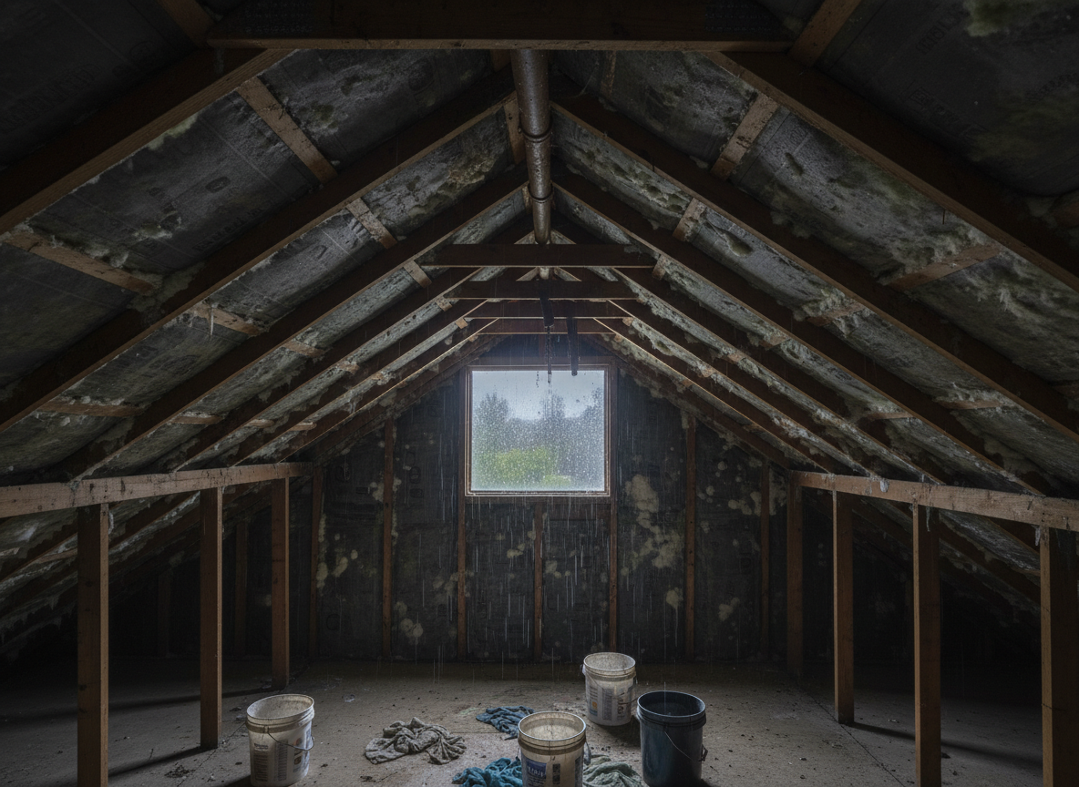 How Winter Rains Trigger Mold in Northridge Attics