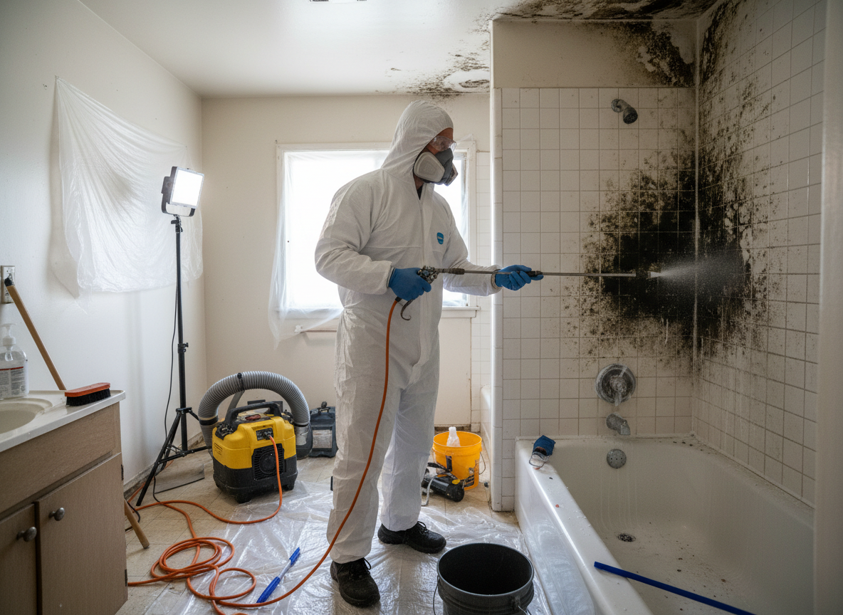 bathroom mold removal service in Northridge